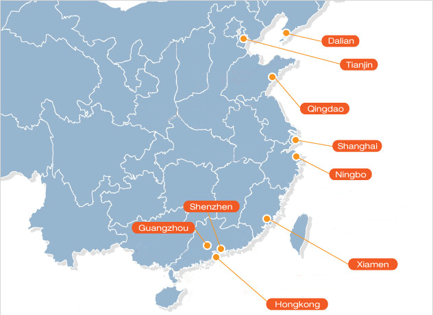 major ports in China