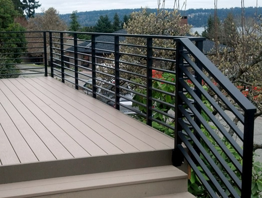 deck and railing